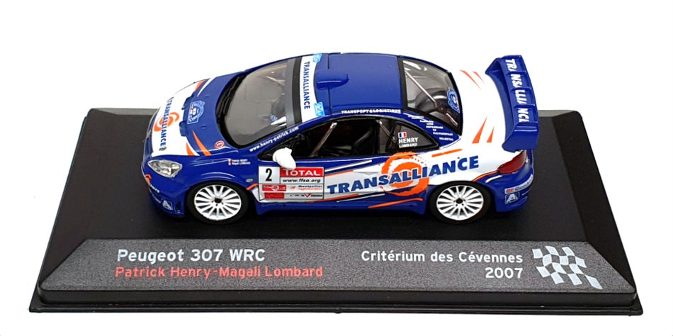 Altaya Ixo 1/43 Scale AL20223A - Peugeot 307 WRC 2007 - #2 Henry/Lombard