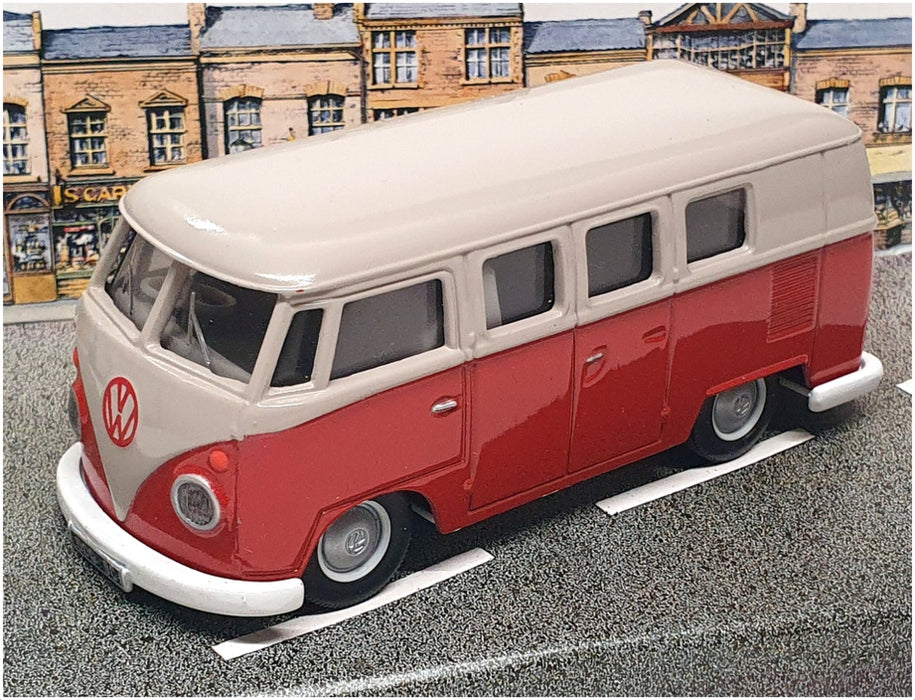 Corgi 1/43 Scale Diecast D984 - Volkswagen Caravanette - Red/Grey