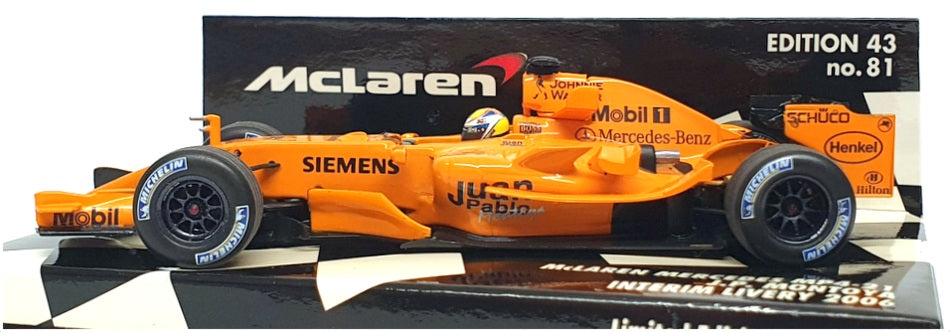 Minichamps 1/43 Scale 530 064374 - F1 McLaren Mercedes MP4-21 - Montoya 2006