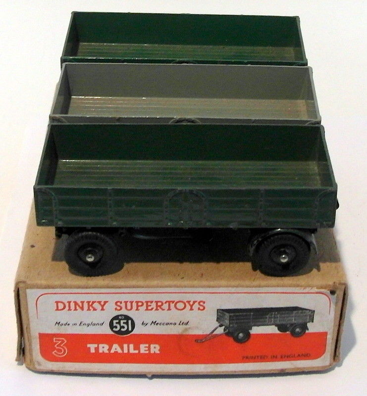 Vintage Dinky 551 - Trailer Set Of 3