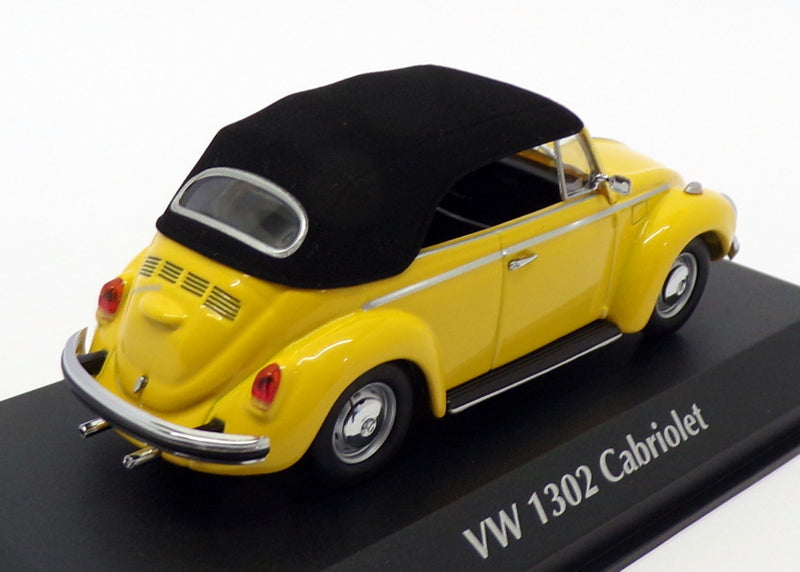 Maxichamps 1/43 Scale 940 055030 - 1970 VW 1302 Cabriolet - Yellow