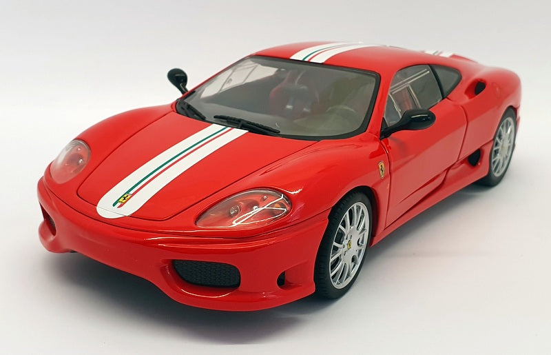 Hot Wheels 1/18 Scale Diecast Car - C0407 Ferrari 360 Stradale Rosso Red