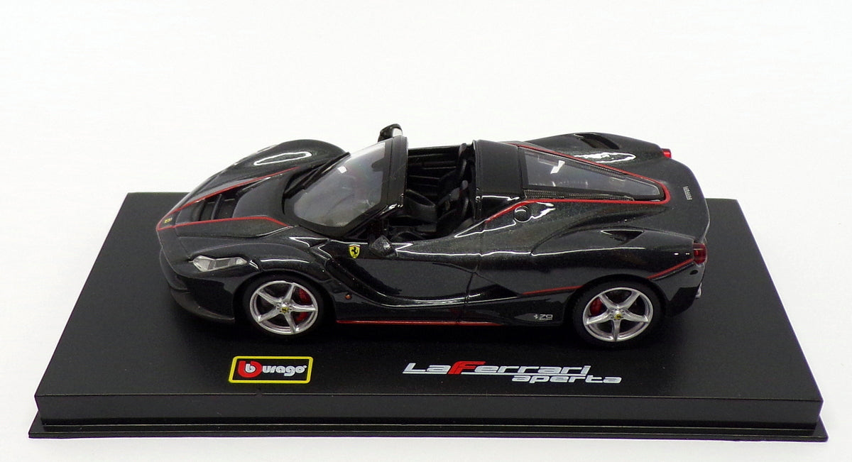 Burago 1/43 Scale 18-36907B - Ferrari LaFerrari Aperta - Black