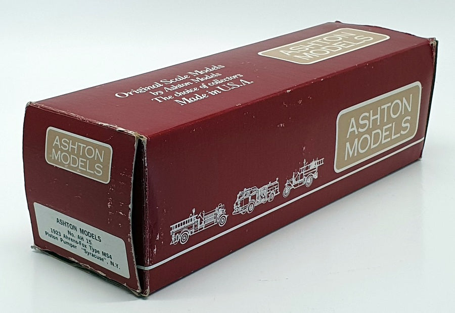 Ashton Models 1/43 Scale AH15 - 1923 Ahrens-Fox Type M54 Piston Pumper - NY