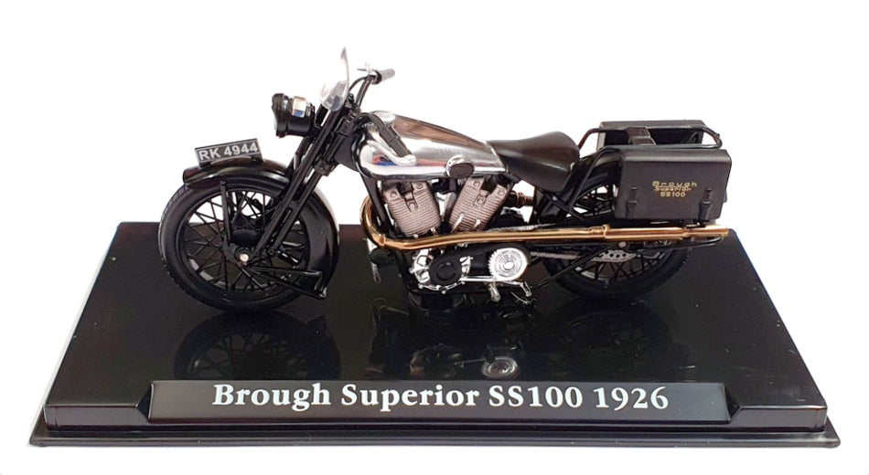 Atlas Editions 1/24 Scale 4 658 105 - Brough Superior SS100 - Black/Silver