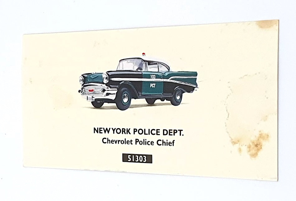 Corgi 1/43 Scale Diecast 51303 - Chevrolet Police Chief - New York Police Dept.