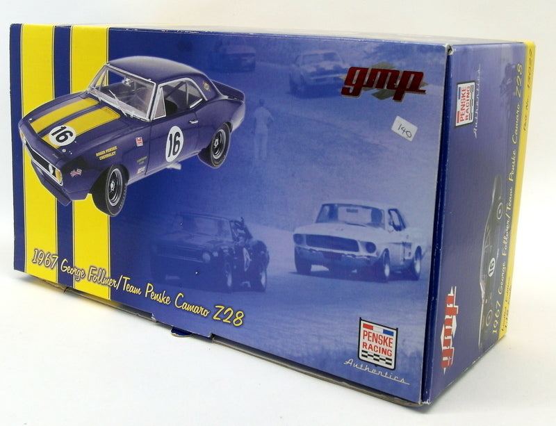 GMP 1/18 Scale 13022 1967 George Follomer Team Penske Camaro Z28
