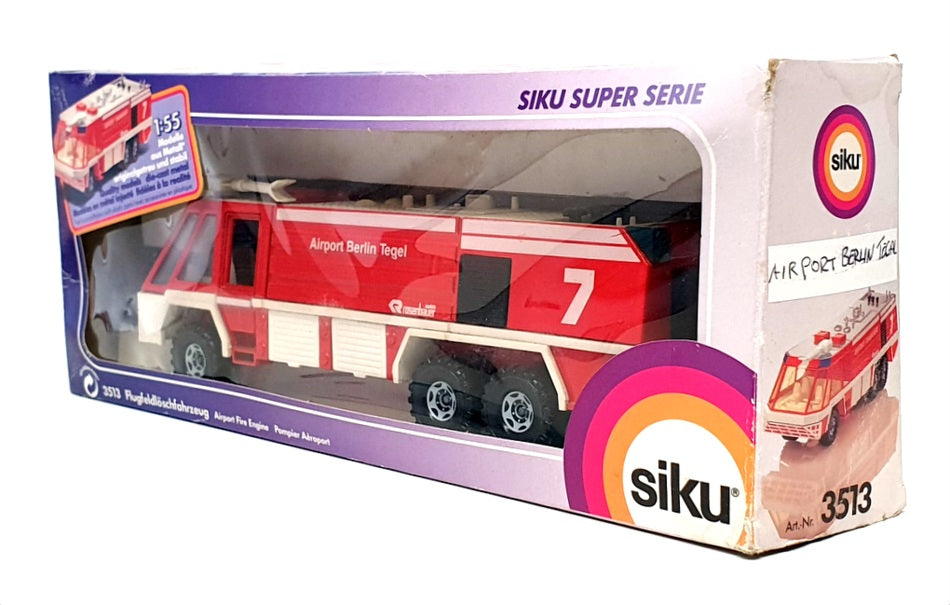 Siku 1/55 Scale Diecast 3513 - Rosenbauer Airport Fire Engine Berlin Tegel