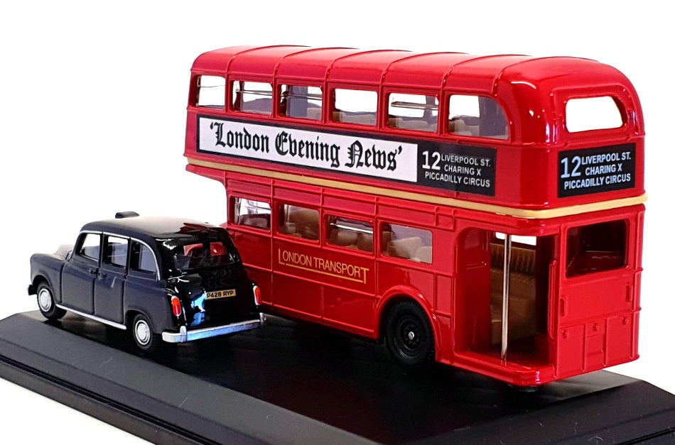Oxford Diecast 1/76 Scale LD004 - London Bus & Taxi Gift Pack