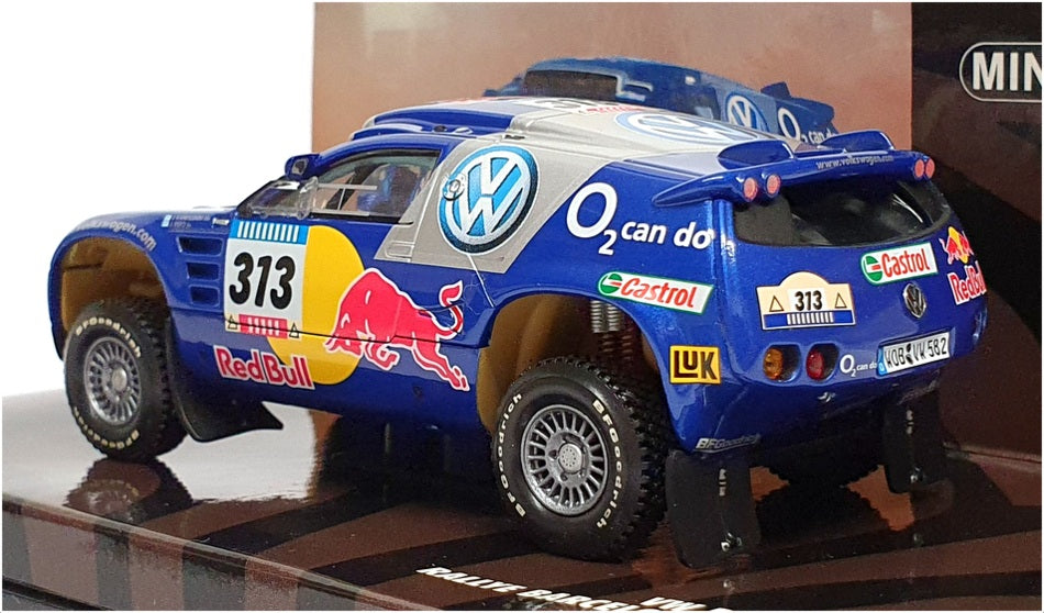 Minichamps 1/43 Scale 436 055313 - VW Race Touareg Rally Barcelona 2005