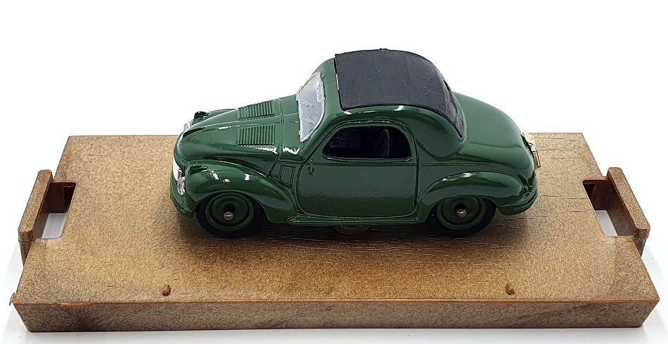 Brumm 1/43 Scale R13 - 1949-55 Fiat 500 C Closed - Green Black Roof