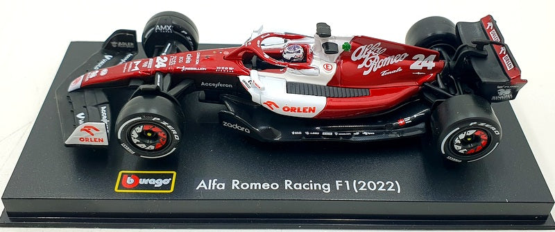 Burago 1/43 Scale 18-38068Z - F1 Alfa Romeo Orlen C42 2022 Zhou Guanyu #24