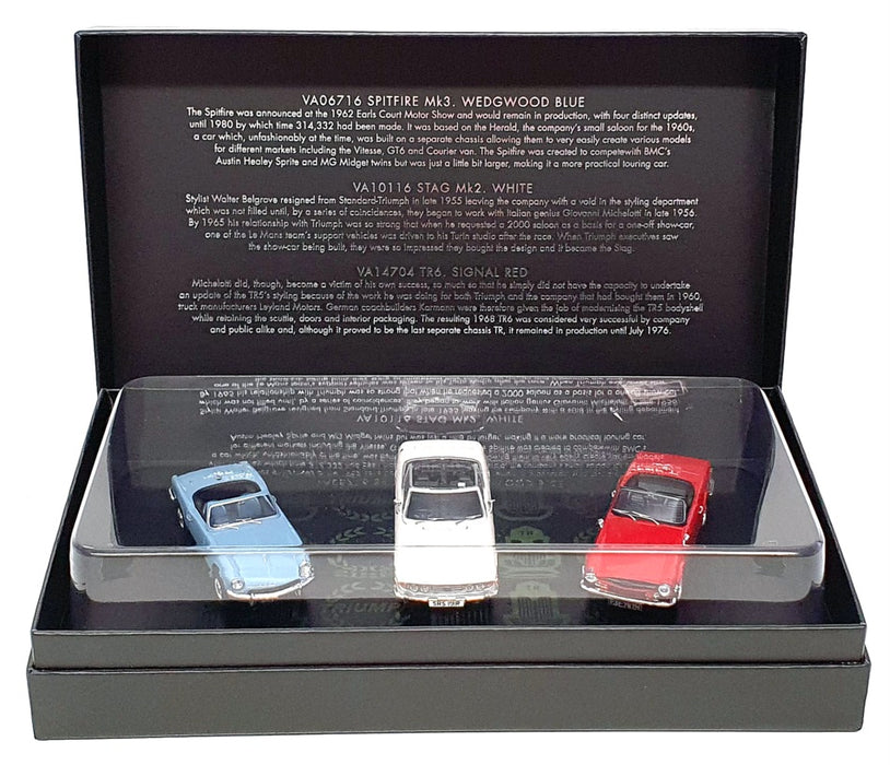 Corgi Vanguards 1/43 Scale Diecast TC00005 - Triumph Topless Collection 3x