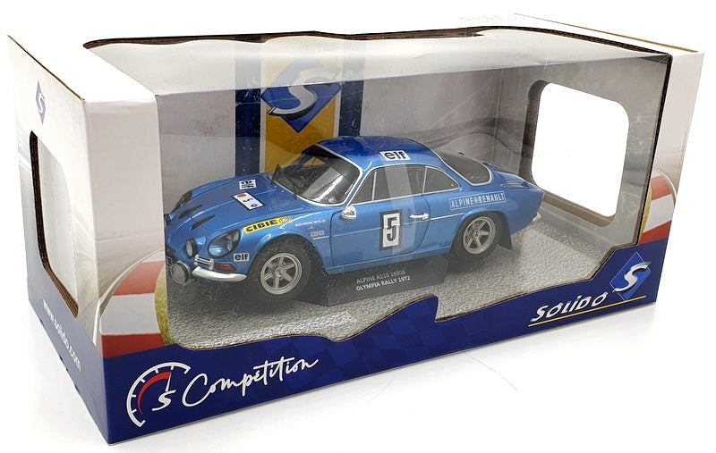 Solido 1/18 Scale Diecast S1804205 - Alpine A110 1600S Olympia Rally 1972
