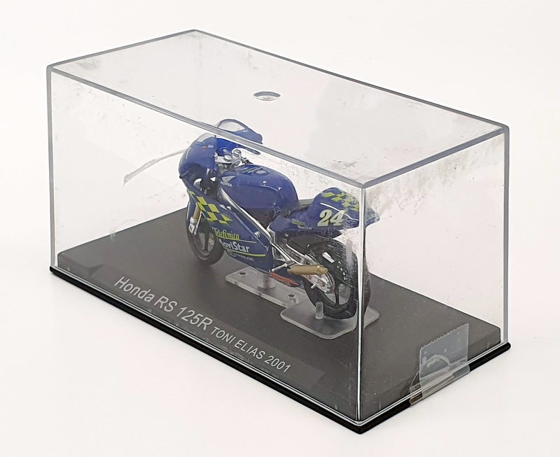 Ixo Models 1/24 Scale IB10 - Honda RS 125R - #24 Toni Elias 2001 - Blue