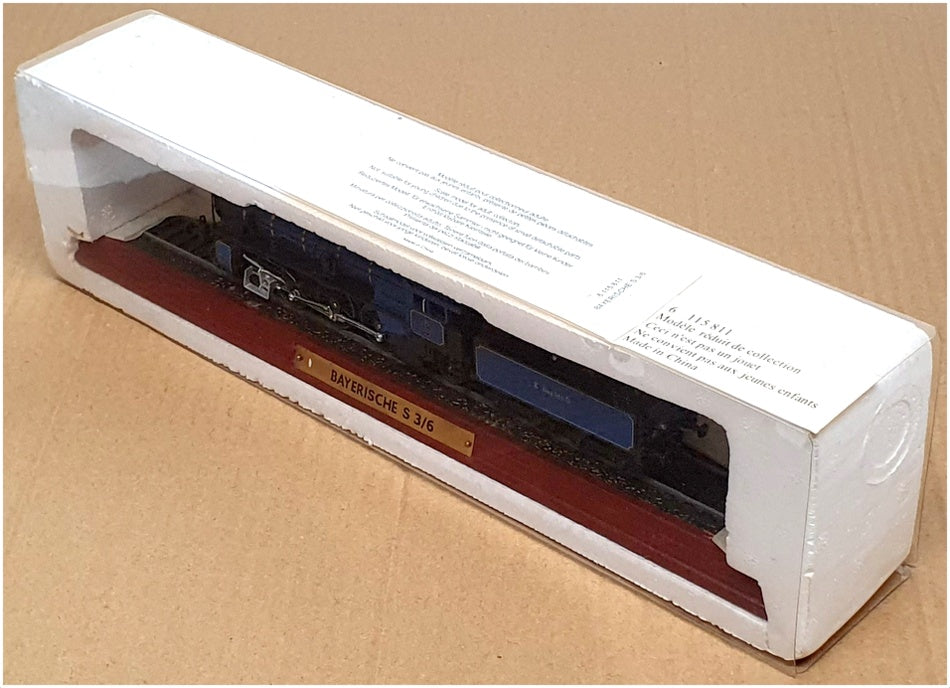 Atlas 1/100 Scale Static Loco Model 6 115 811 - Bayerische S 3/6 - Blue