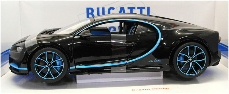 Burago 1/18 Scale Diecast Model Car 18-11040BK - Bugatti Chiron - Black
