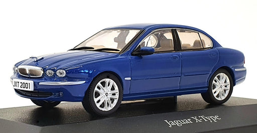 Atlas Editions 1/43 Scale Model Car 4 641 129 - Jaguar X Type - Blue