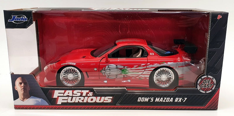 Jada 1/24 Scale - 98338 - Fast & Furious - Dom's Mazda RX-7 - Red