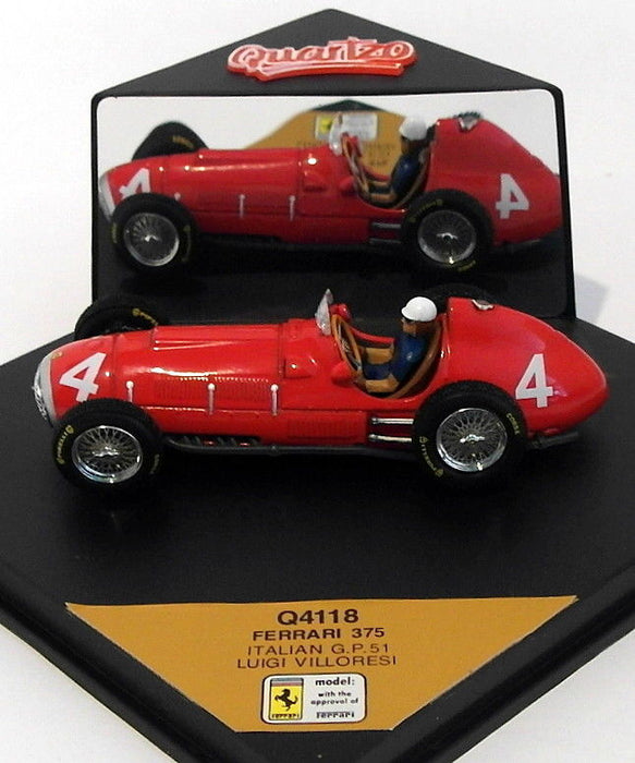 Quartzo 1/43 Scale Q4118 - Ferrari 375 F1 - Italian GP 1951 - #4 L.Villoresi