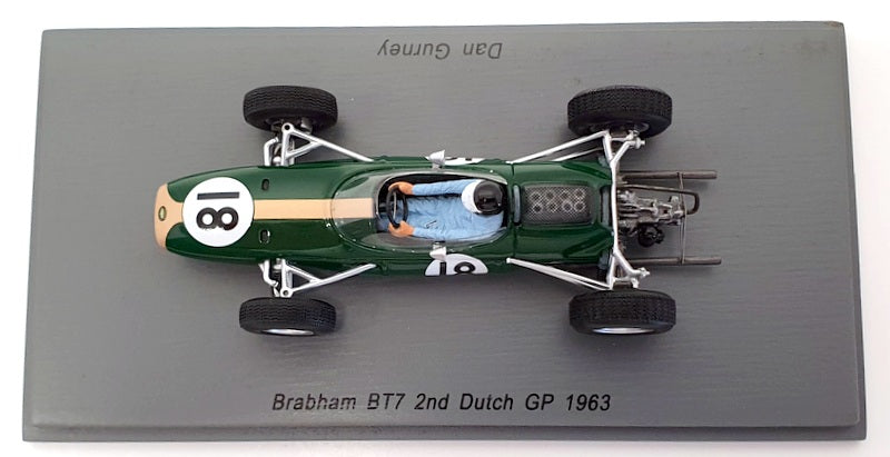 Spark 1/43 Scale S5250 - 1963 Brabham BT7 #18 D.Gurney 2nd Dutch GP