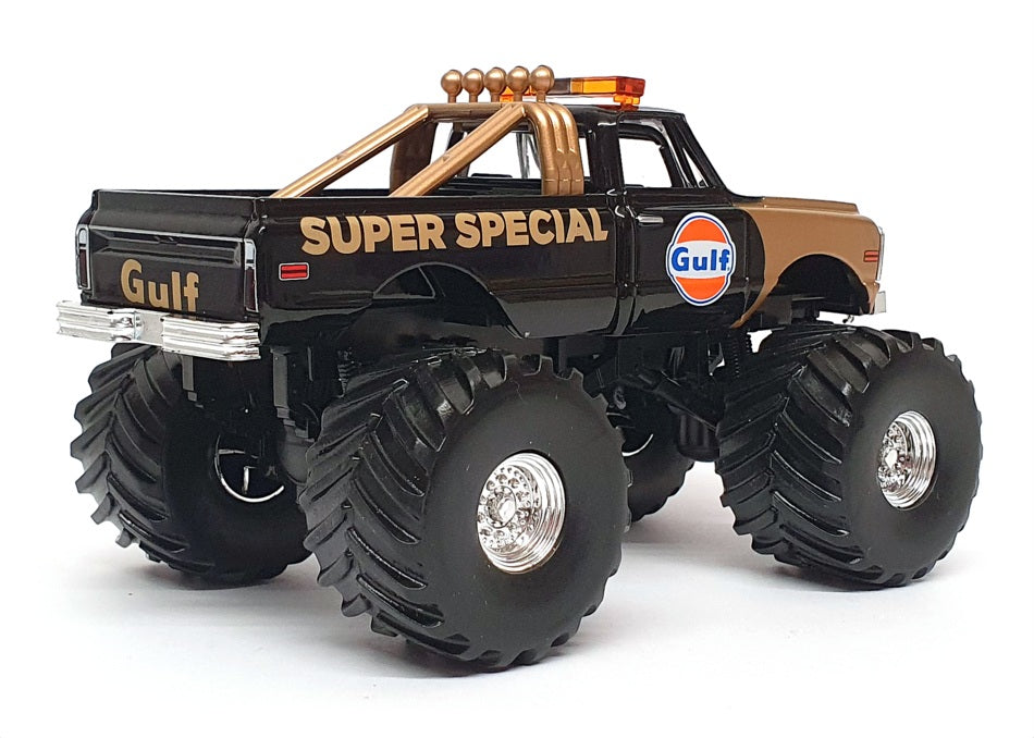 Greenlight 1/43 Scale 88013 - 1971 Chevrolet K-10 Gulf Super Special Black/Gold