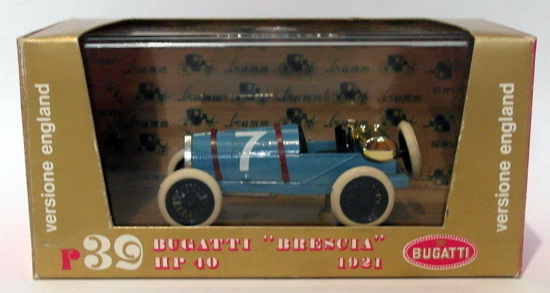 Brumm Models 1/43 Scale Diecast R39 - 1921 Bugatti HP 40 Brescia - Blue