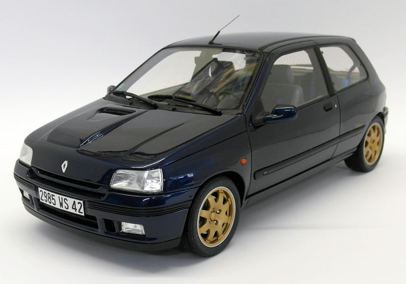 Otto 1/12 Scale Resin - G008 Renault Clio Williams Metallic Blue Gold Wheels