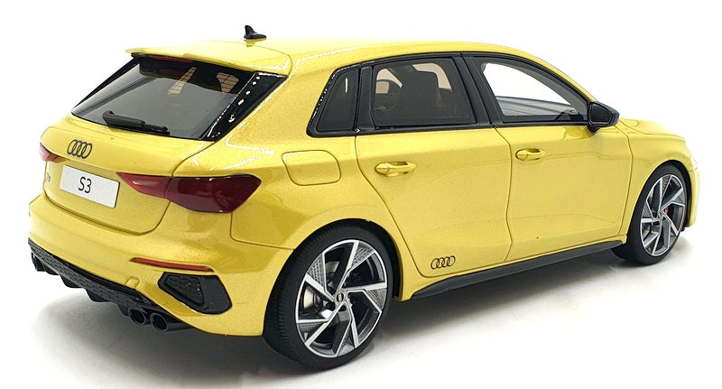 GT Spirit 1/18 Scale Resin GT364 - Audi S3 Sportback - yellow