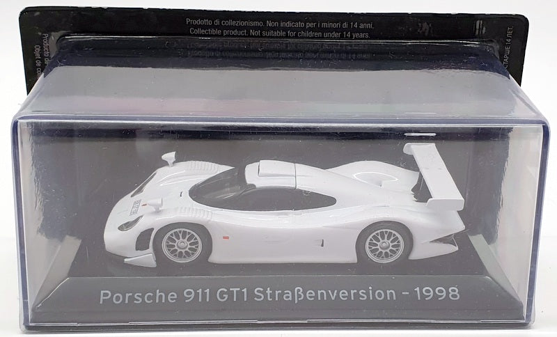 Altaya 1/43 Scale Model Car 1901IR11 - 1998 Porsche 911 GT1 - White