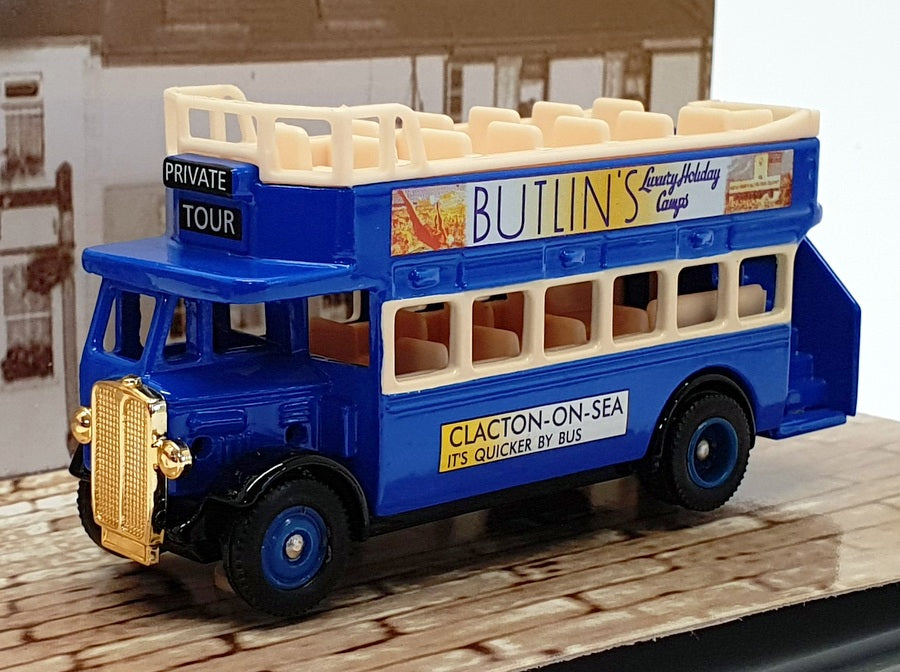 Lledo 8cm Long Diecast DG068010 - 1932 AEC Regent Open Top Bus - Butlins