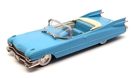 M.A.E. Models 1/43 Scale 102 - 1959 Cadillac Convertible Top Down - Lt Blue