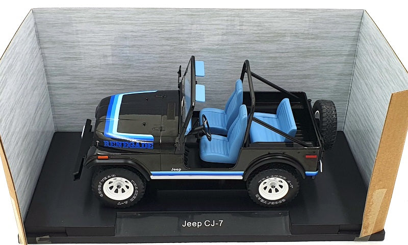 Model Car Group 1/18 Scale MCG18281 - Jeep CJ-7 - Black