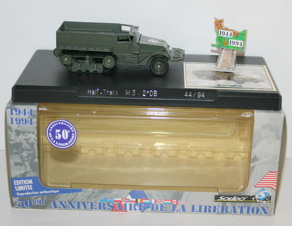 SOLIDO LIBERATION 50th 1/43 SCALE 44/94 HALF TRACK M3 2eDB