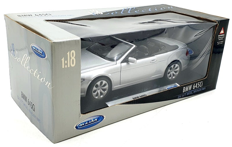 Welly 1/18 Scale Diecast TY3913 - BMW 645Ci - Silver
