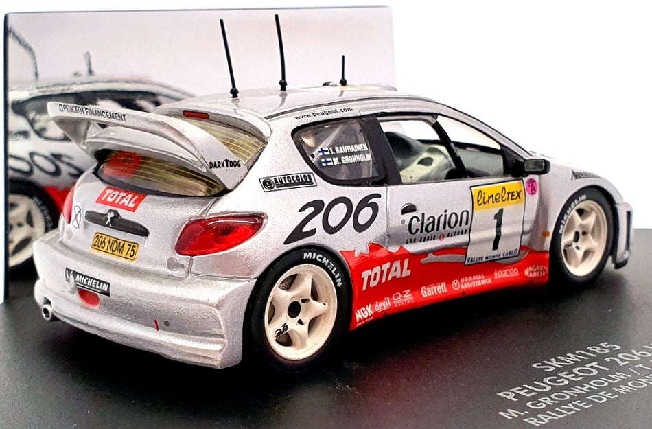 Skid 1/43 Scale SKM185 - Peugeot 206 WRC - #1 Monte Carlo Rally 2001