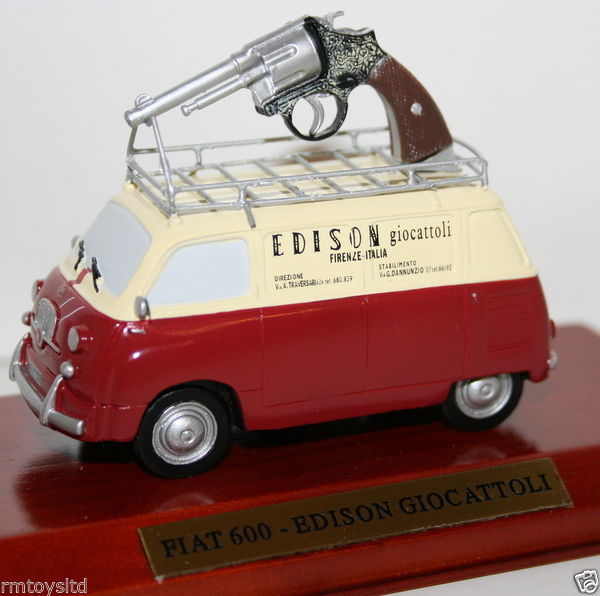 1/43 SCALE WHITE METAL - FIAT 600 - EDISON GIOCATTOLI