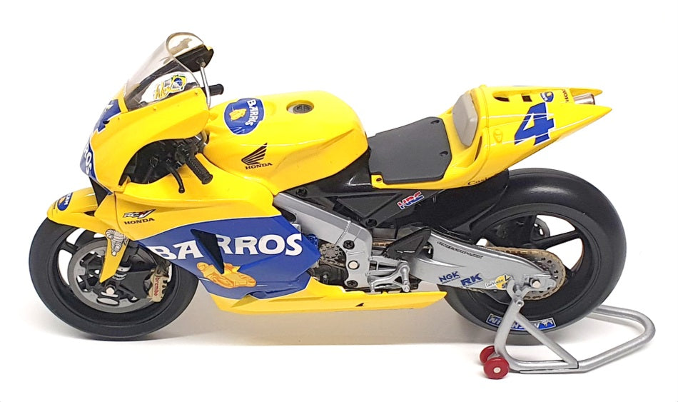 Minichamps 1/12 Scale 122 051004 Honda RC211V A. Barros MotoGP 2005 Yellow/Blue