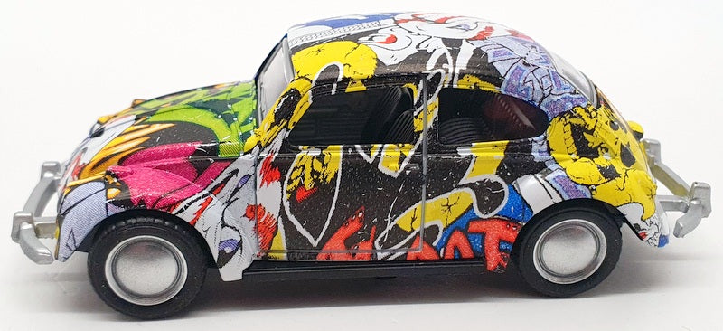 Kandy Toys 11cm Long TY4507 - Wacky Colour Cars Beetle Pull Back And Go