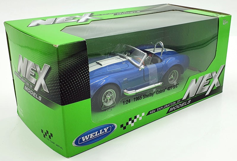 Welly NEX 1/24 Scale 24002W - 1965 Shelby Cobra 427 SC - Blue