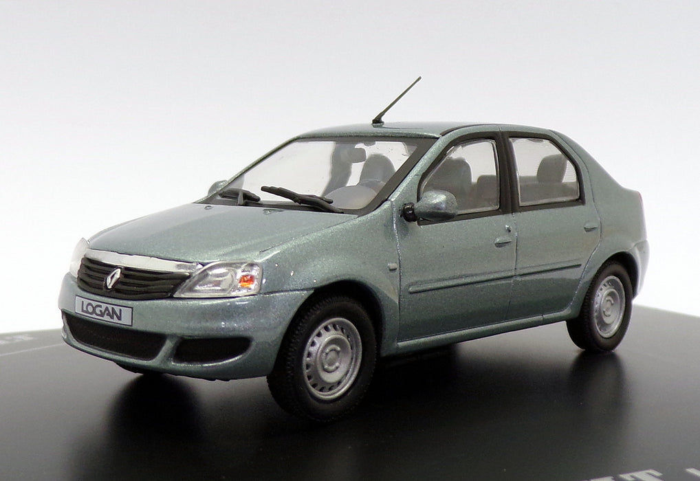 Eligor 1/43 Scale 77 11 425 984 - 2008 Renault Logan - Electric Blue