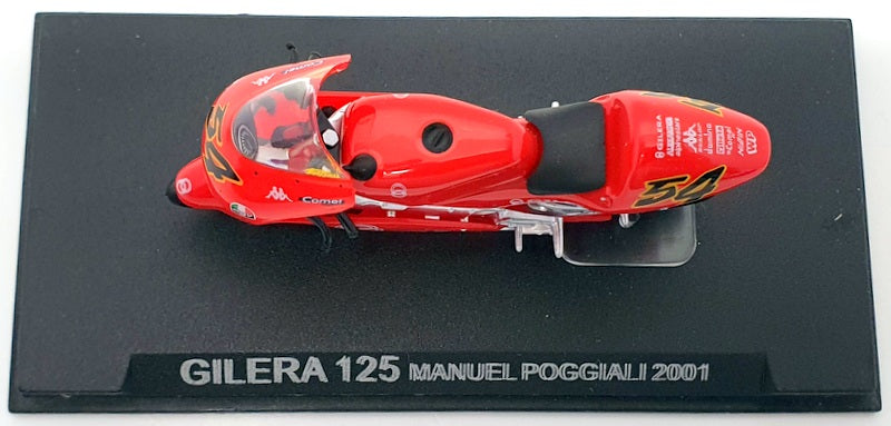 Altaya 1/24 Scale Model Motorcycle AL28015 - 2001 Gilera 125 Manuel Poggianli
