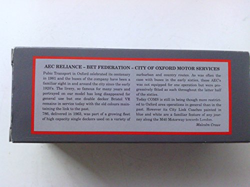 CORGI 1/76 - 97130 AEC RELIANCE CITY OF OXFORD MOTOR SERVICES LTD