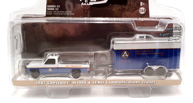 Greenlight 1/64 Scale 32220-C 1978 Chevrolet M1008 & SEMO Communications Trailer