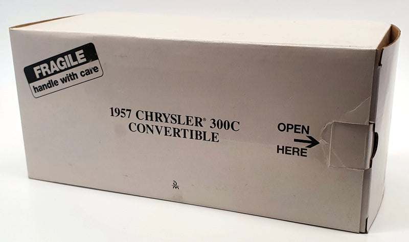Danbury Mint 1/24 Scale Model Car 195-047 - 1957 Chrysler 300C Conv - White
