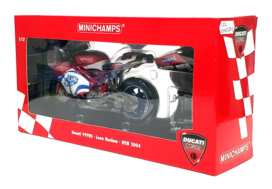 Minichamps 1/12 Scale 122 040291 - Ducati 999RS L. Haslam WSB 2004