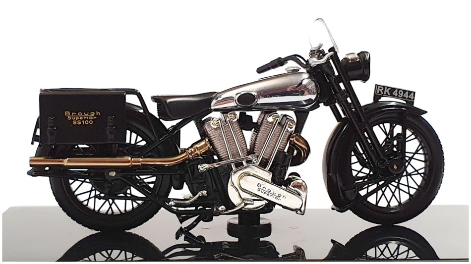 Atlas Editions 1/24 Scale 4 658 105 - Brough Superior SS100 - Black/Silver