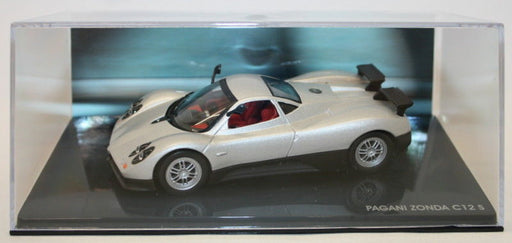Altaya 1/43 Scale Metal Model Car - Pagani Zonda C12 S - Silver