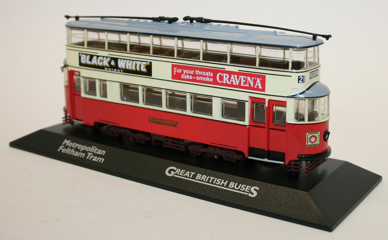 Atlas Editions 1/76 Scale 4 655 125 - Metropolitan Feltham Tram - #21 Holborn