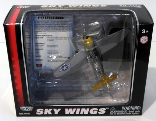 Motormax Skywings 1/100 Scale 77023 - P-47 Thunderbolt With Display Stand